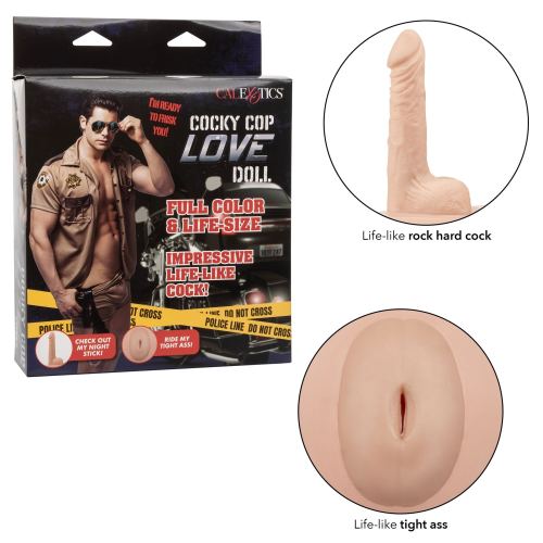 Inflatable Male Doll Cocky Cop Sex 13cm