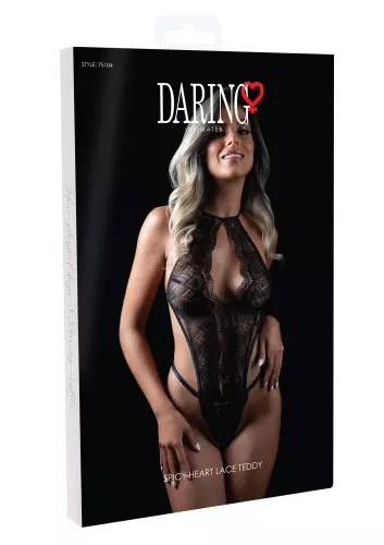 Body Spicy Heart Lace Zwart – 6/7