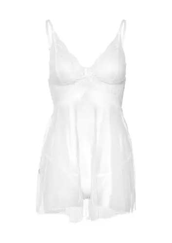 Negligé String Babydoll Wit – 10/10