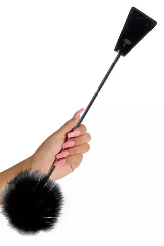 Schwarze Feder-Gerte 50 cm – 2/13