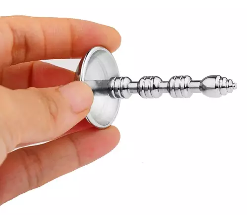 Elektro Penis-Plug Stahl Shockstain M 6cm - Durchmesser 8mm – 4/5