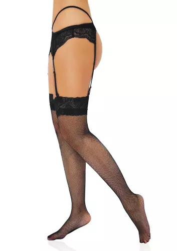 Netzstrümpfe Lace Schwarz – 5/10