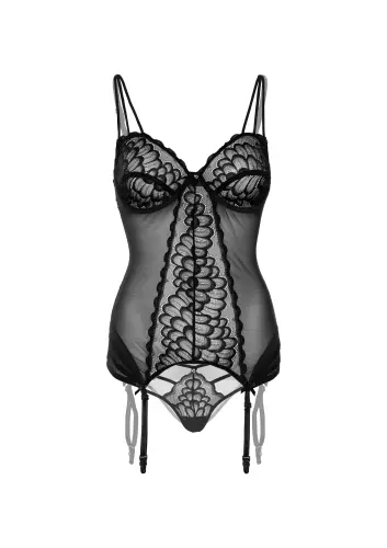 Bustier Strumpfhalter Lace Cami Schwarz – 7/7