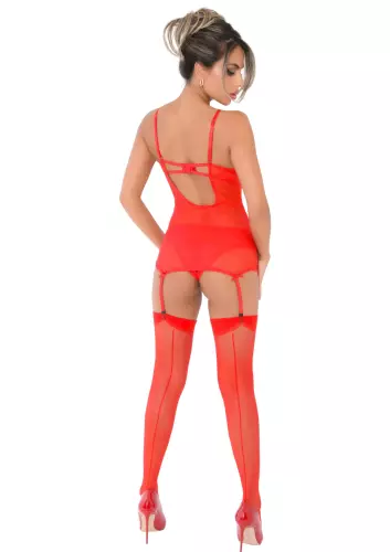 Bustier Strumpfhalter Lace Cami Rot – 5/6