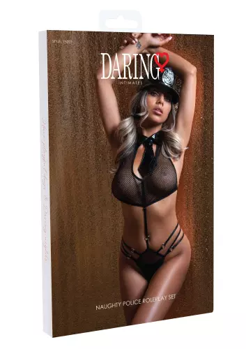 Sexy Polizistin Set Schwarz – 5/6