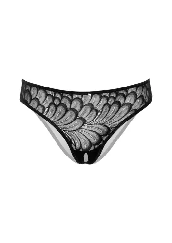 String mit intimer Öffnung Crotch Hip Schwarz – 7/7