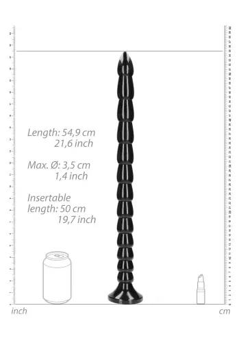 Langer Dildo Stacked Anal Snake L 50 x 3.5cm – 3/5