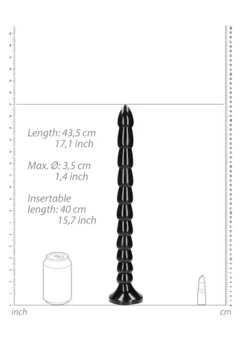 Lange dildo Stacked Anal Snake M 40 x 3.5cm – 4/4