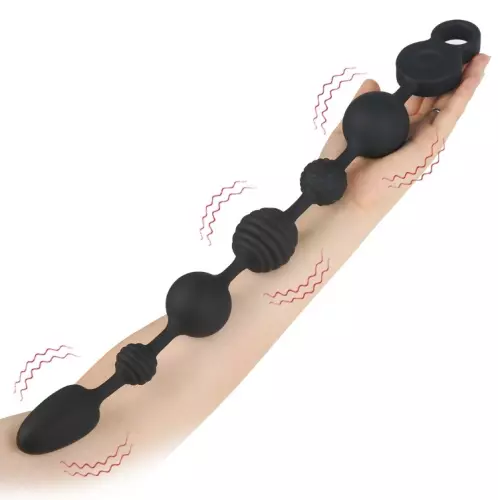 Vibrierende Analkugeln Beads Vibes M 36 x 4,5cm – 4/7