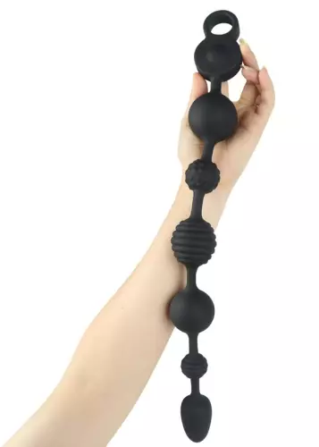 Vibrierende Analkugeln Beads Vibes M 36 x 4,5cm – 6/7