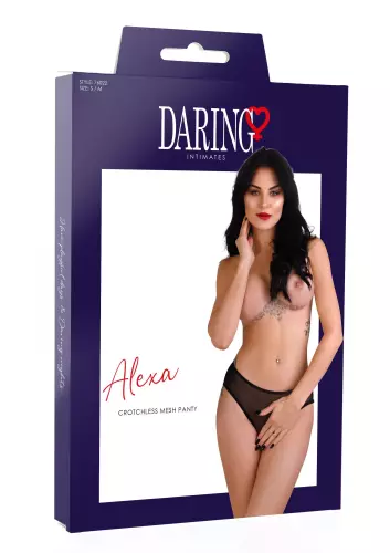 Sexy feiner Slip Alexa Schwarz – 7/8