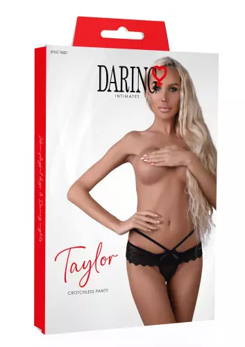 Sexy Tanga-Slip Taylor Schwarz – 5/8