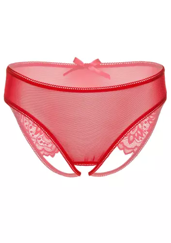 Offener Slip hinten Nicolette Rot – 4/8