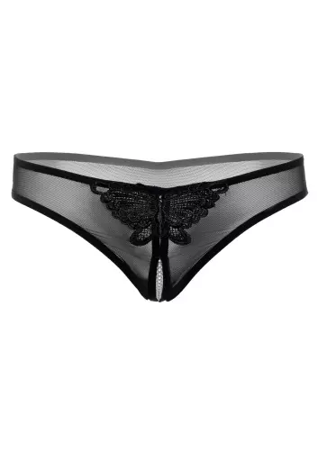Sexy Slip mit Perlen Indra Schwarz – 4/9