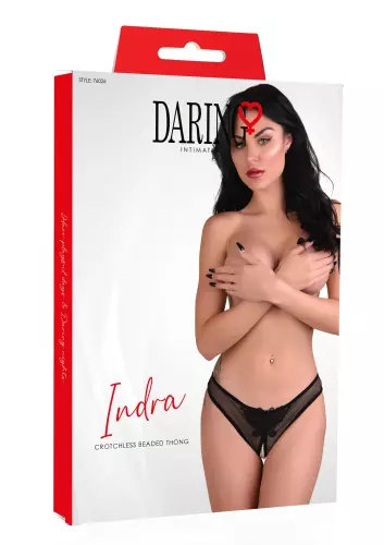 Sexy Slip mit Perlen Indra Schwarz – 5/9
