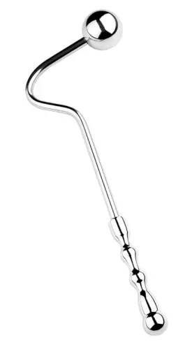 Anal-Haken aus Metall mit Griff Double Ball 10cm – 2/9