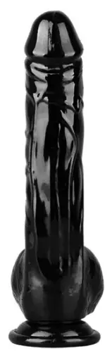 Dildo Percock 16 x 4cm Zwart – 2/2