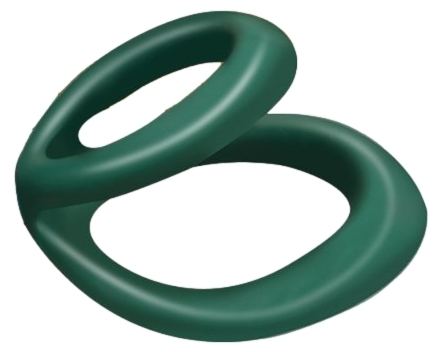 Double Cockring Uplift 40mm Green