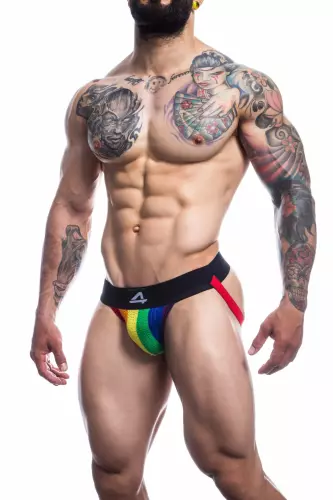 Jockstrap Stripe Rainbow – 3/4