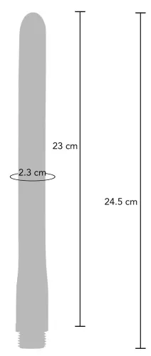 Silicone Enema Nozzle The Streamer 23 x 2cm – 8/8