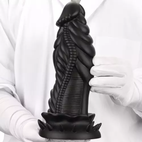 Monster Siliconen Dildo ALLKUS 20 x 7.5cm Zwart – 2/3