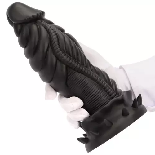 Monster Siliconen Dildo ALLKUS 20 x 7.5cm Zwart – 3/3