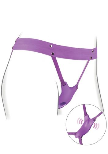 Ultimate Butterfly Vibrating Panty with Harness Violet