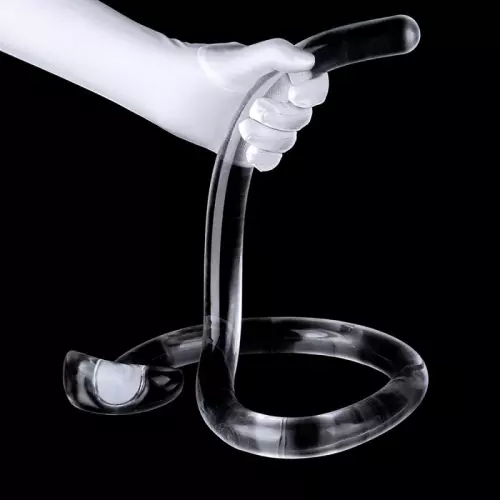 Giant Snake Dildo 100 x 3cm Transparent – 3/4