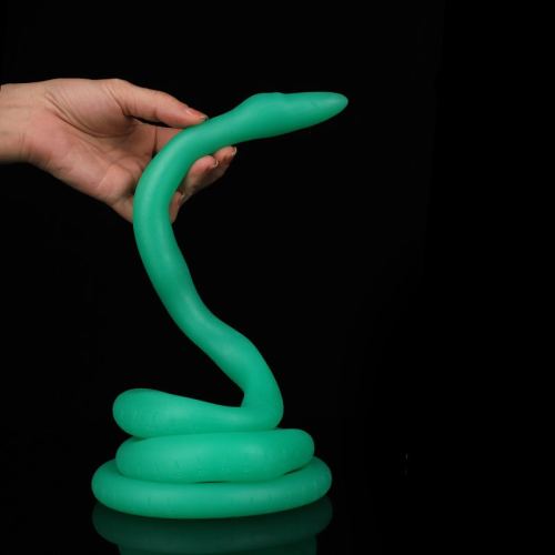 Ultra Snake Long Dildo 120 x 2.7cm Green