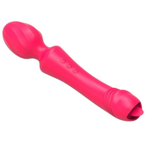 Wand with Tongue Magic Head 20cm Red