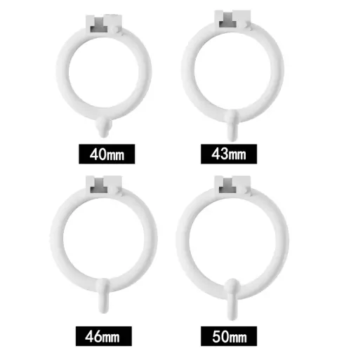 Keuschheitskäfig FILLY HOOK M 7,5 x 3,1 cm Weiß – 3/3