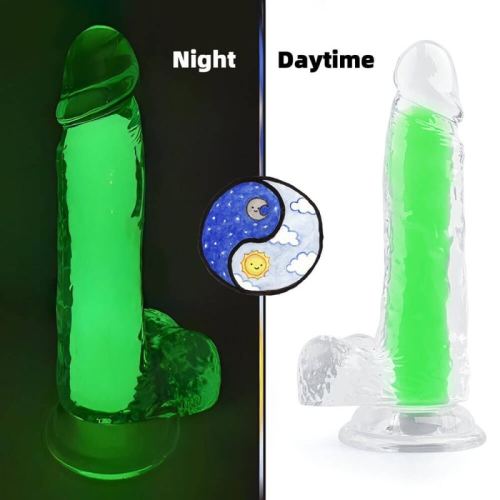 Dildo phosphoreszierend Color Glow 15 x 4.5cm Grün
