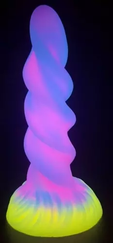 Unicorn Horn Spiral Luminescent Dildo 17 x 5.5cm – 3/6