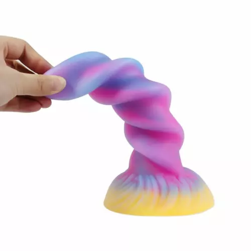 Unicorn Horn Spiral Luminescent Dildo 17 x 5.5cm – 5/6