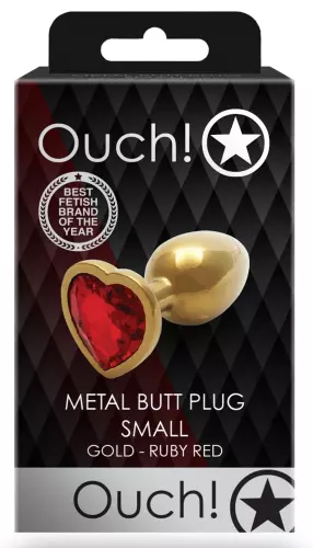 Anale sieraad Heart Gem S 6 x 2.6 cm Goud-Rood – 2/6