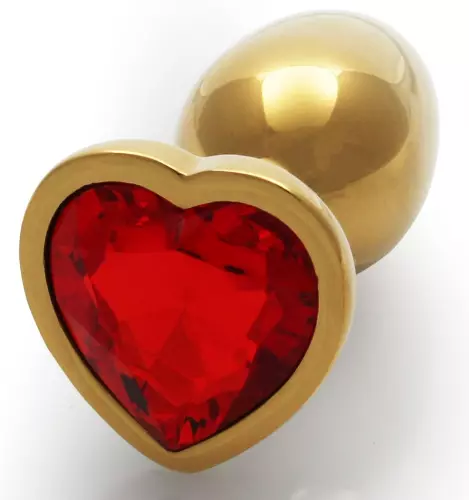 Anale sieraad Heart Gem S 6 x 2.6 cm Goud-Rood – 3/6