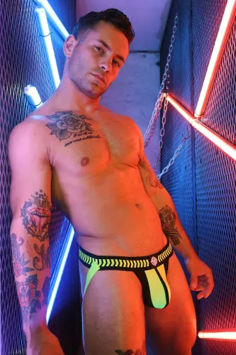 Jockstrap Daycrawler Breedwell Schwarz-Neongelb – 7/15