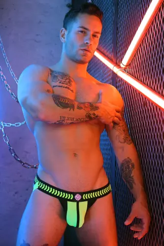 Jockstrap Daycrawler Breedwell Schwarz-Neongelb – 8/15