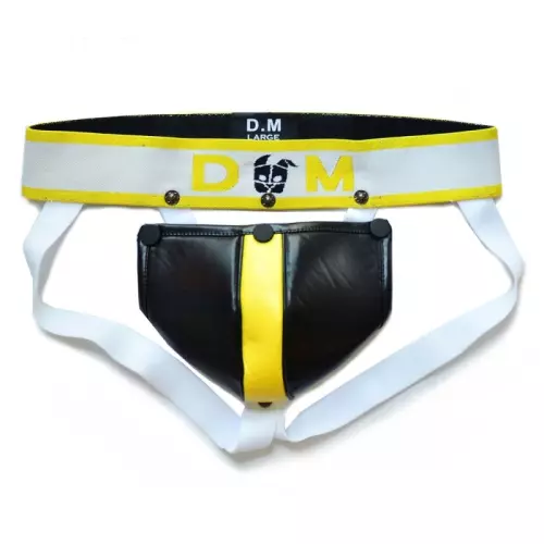 Jockstrap Neo Dungeon Schwarz-Gelb – 1/2