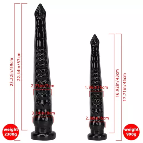 Dildo Piov M 56 x 8,5cm Schwarz – 6/11