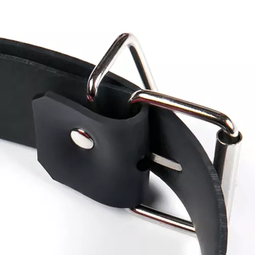 Latex-Knebel NO MORE Schwarz-Rot – 5/7