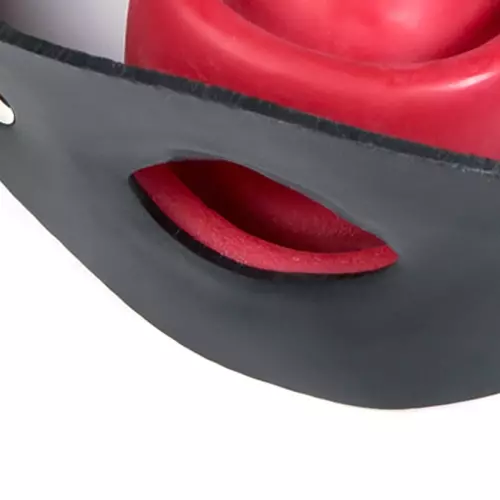 Latex-Knebel NO MORE Schwarz-Rot – 7/7