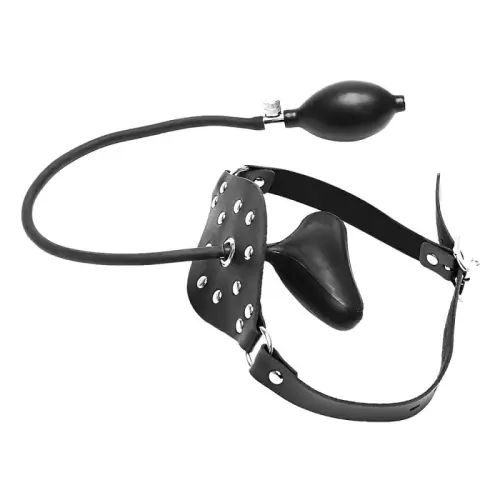 Aufblasbarer Knebel Kinky Gag Schwarz – 3/5