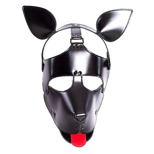 Dog Fun Dog Head Mask Black