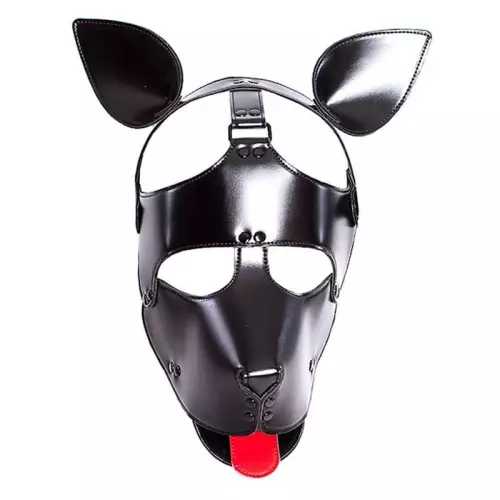Hundegesicht-Maske Dog Fun Schwarz – 1/9