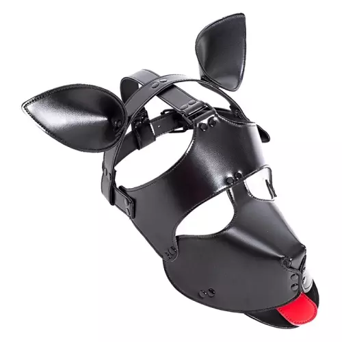 Hundegesicht-Maske Dog Fun Schwarz – 2/9