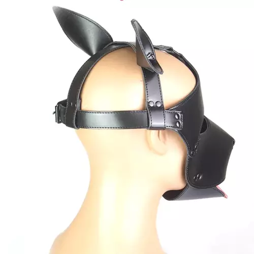 Hundegesicht-Maske Dog Fun Schwarz – 6/9