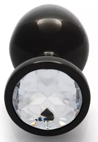 Round Gem M Anal Jewel 7 x 3.3 cm Black-Transparent – 5/6