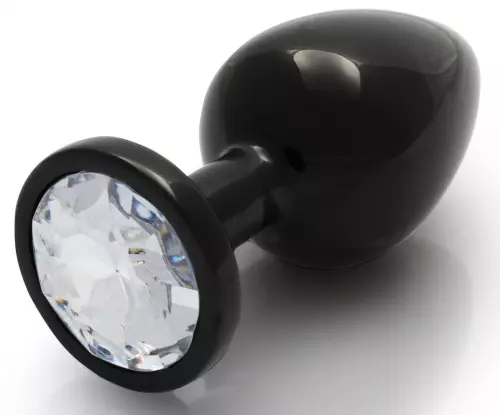 Round Gem M Anal Jewel 7 x 3.3 cm Black-Transparent – 6/6