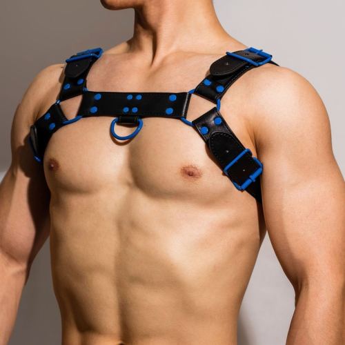 Fetish Oros Harness Black-Blue